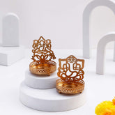 Lakshmi Ganesha Tealights with Dhoda Barfi